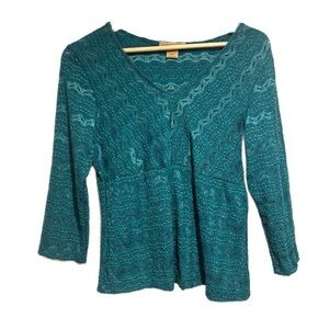 Vintage 90s Y2K  Lace V-Neck  Babydoll Fairy Top